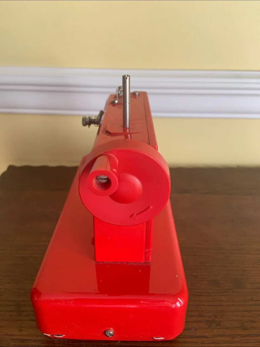 Vintage Penneys Red Kids Toy Sewing Machine